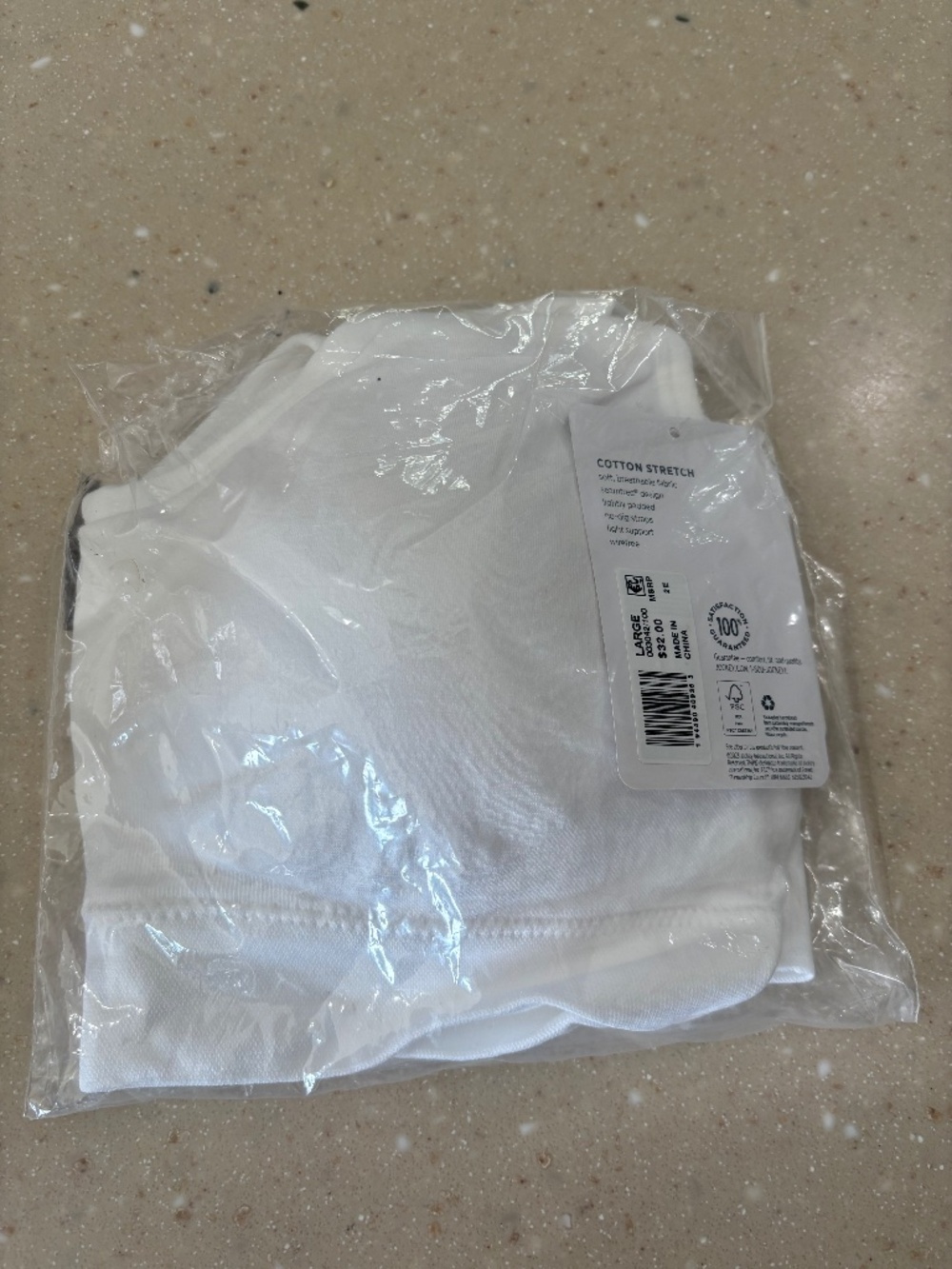 Jockey Comfort Bra Large White